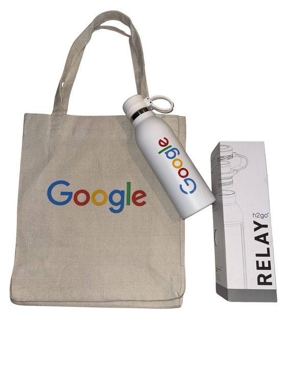 H2Go Other - Google Water Bottle & Canvas Tote